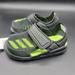 Adidas Shoes | Adidas Fortaswim I Toddlers Swim Shoe Size 7c Black Neon Green Little Kids New | Color: Black/Green | Size: 7bb