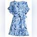 Lilly Pulitzer Dresses | Lilly Pulitzer Darlah Floral Tie-Waist Dress 16 | Color: Blue | Size: 16