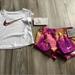 Nike Matching Sets | Baby Girls Nike Drifit Set Size 12 Months(Nwt) ~~Price Is Firm~~ | Color: Purple/White | Size: 12mb