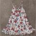 American Eagle Outfitters Dresses | Floral American Eagle Dress, Size Xxs. | Color: Cream | Size: Xxs