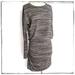 Athleta Dresses | Athleta Avenues Dress Space Dye Grey Size M | Color: Black/Gray | Size: M