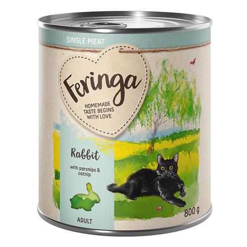 Feringa Single Meat Menü 6 x 800 g - Kaninchen mit Pastinake & Katzenminze