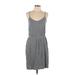 Old Navy Casual Dress - Slip dress: Gray Solid Dresses - Women's Size Large