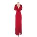 Nasty Gal Inc. Cocktail Dress - Wrap: Red Dresses - Women's Size 4