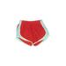 Nike Athletic Shorts: Red Color Block Activewear - Women's Size Small
