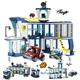 QLT City Police Station Police Toy City Police Clamping Blocks Building Blocks with Police Car, Bandit Car and Surveillance Drone 699 Pieces Gift for Boys Girls Age 8-12