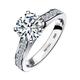 PREVELI 1.5 Carat GRA Certified D VVS Moissanite Engagement Rings For Women | Simulated Diamond Rings 925 Sterling Silver, Moissanite Sterling Silver, 1.5 carat