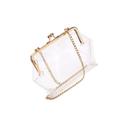 TENDYCOCO 2pcs Transparent Chain Bag Clear Purse for Women Clear Handbags for Women Evening Bag for Women Messenger Bag for Women Womens Handbag Chain Purse Packet Metal Cell Phone Women's