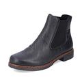 Rieker Women Ankle Boots 75170, Ladies Chelsea Boots,Low Boots,Half Boots,Bootie,Slip Boot,Flat,Black (Schwarz / 00),42 EU / 8 UK