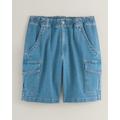 Blair Men's JohnBlairFlex Relaxed-Fit Full-Elastic Cargo Shorts - Denim - 30