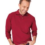 Blair Men's John Blair Long-Sleeve Piqué Polo - Red - 4XL