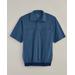 Blair Men's John Blair Short-Sleeve Banded-Bottom Polo - Blue - 2XL