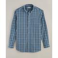 Blair Men's JohnBlairFlex Long-Sleeve Woven Plaid Shirt - Blue - 3XL