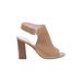 Kate Spade New York Heels: Tan Print Shoes - Women's Size 7 - Peep Toe
