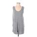 Old Navy Casual Dress - Mini Scoop Neck Sleeveless: Gray Marled Dresses - Women's Size Small