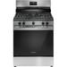 Frigidaire 30" 5.1 cu. ft. Freestanding Natural Gas Range in Black/White | 46.75 H x 30 W x 26 D in | Wayfair FCRG3052BS