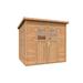 Leisure Season Nordic Spruce Wooden Heavy Duty Lean-To Storage Shed w/ Double Doors in Brown | 91 H x 93 W x 72 D in | Wayfair URB8X688