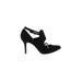 Leon Max Heels: Pumps Stiletto Cocktail Party Black Print Shoes - Women's Size 7 - Pointed Toe