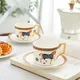Service à thé en porcelaine avec cuillère verres en céramique tasse à café design vintage