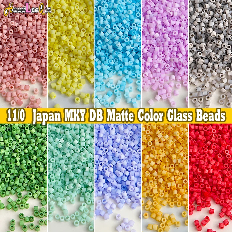 Nouveau DB 1.3*1.6mm MKY perles de verre de couleur mate 11/0 japon givré perles d'espacement en vrac pour la fabrication de bijoux bricolage accessoires de couture