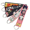 Porte-clés brodé Anime japonais pour porte-clés Hurcycles porte-clés porte-clés porte-clés