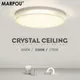 MARPOU-Plafonnier LED rond au design moderne éclairage chaud/froid naturel luminaire décoratif de