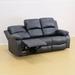 Latitude Run® 82" Brown Semi PU Synthetic Leather 3 Seat Sofa Living Room Sofa Genuine Leather | 40 H x 82 W x 37 D in | Wayfair