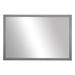 Ebern Designs Zarif Wood Framed Wall Mirror Ideal for Bathroom Mirror/Vanity Mirror. Includes Safety Backing. in Gray | 22 H x 30 W x 1 D in | Wayfair