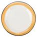 Winston Porter Panya 7.5" Melamine Salad Or Dessert Plate, Set of 12 Melamine in White/Yellow | 7.5 W in | Wayfair 961A7B6798BB40A39A03FFDD5346E119