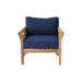 Willow Creek Designs Monterey Teak 8 - Person Outdoor Seating Group w/ Cushions Wood/Natural Hardwoods/Teak in Blue | Wayfair