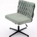 Latitude Run® Wheelless Home Office Chair Upholstered in Black | 29.5 H x 25.5 W x 25 D in | Wayfair 841CB142F0D346C59CE937476C3BD763