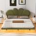 Ivy Bronx Hourihan Upholstered Platform Bed Upholstered in Green | 40.9 H x 55.5 W x 76.8 D in | Wayfair 138C8F47476E44D2BFDEE1970AC2DA8C