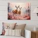 Millwood Pines Pink Deer Gentle Wilderness II - Animals Metal Wall Decor Metal in Brown/Pink | 16 H x 32 W x 1 D in | Wayfair