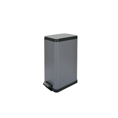 SVITA STM18 Mülleimer Treteimer 18l inkl. Inneneimer Softclose-Deckel Grau Image