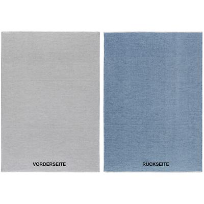 Teppich OCI DIE TEPPICHMARKE "JOKER OF COLORS", blau (blau, grau), B:160cm L:230cm, Polyester, Teppiche, Wendeteppich, weiche flache Oberfläche Image