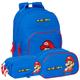 Safta | Pack 3 Stück SUPER MARIO PLAY Rucksack, Federmäppchen und Kulturbeutel SUPER MARIO - Rucksack, Federmäppchen und Kosmetiktasche Einzigartiges Design und offizielle Super Mario-Lizenz, bunt,