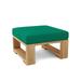 Capistrano Teak Outdoor Ottoman with Sunbrella Cushions