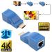 4K 1080P HDMI Extender to RJ45 Over Cat 5e/6 Network LAN Ethernet Adapter 2 PCS
