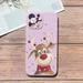 Cute christmas elk Phone Case For iphone 15 PRO 13 PRO 12 11 pro XR XS MAX SE 6 7 Plus Candy Silicone Case for iphone 14 pro max