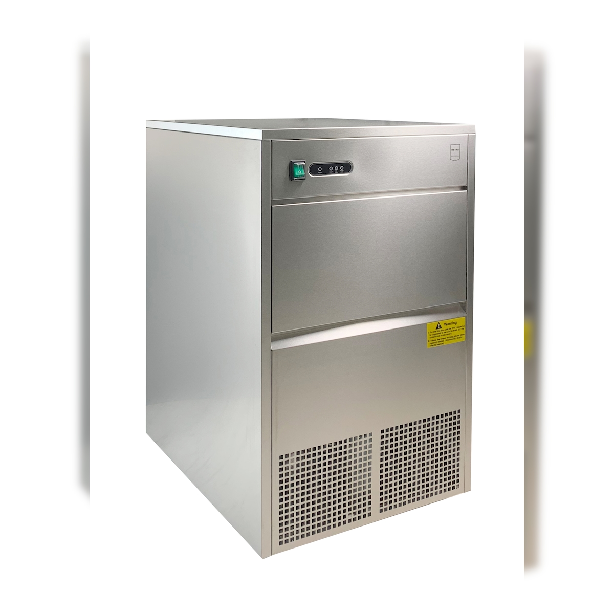 METRO Professional Eiswürfelmaschine GIM1050B, Edelstahl, 49.8 x 60.4 x 83.1 cm, 260 W, 50 kg/24 h, Hohlkegel-Form Image