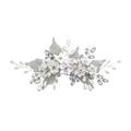 1pc Pretty Crystal Pearl Hair Comb Stylish Pearl Hair Comb Flower Hair Comb