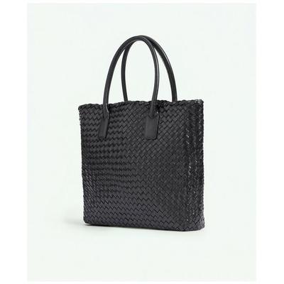 Brooks Brothers Women's Woven Leather Tote Bag | B...
