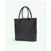 Brooks Brothers Women's Woven Leather Tote Bag | Black