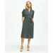 Brooks Brothers Women's Viscose Georgette Shirt Dress | Navy | Size 16