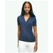 Brooks Brothers Women's Short Sleeve Draped Faux Wrap Top | Navy | Size Small