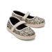 TOMS Kids Tiny Mary Jane Mini Cheetah Print Flat Toddler Shoes Natural/Multi, Size 7