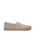 TOMS Men's Alp Fwd Taupe Distressed Suede Espadrille Slip-On Shoes Brown/Natural, Size 10.5