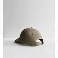 Olive Cotton Plain Cap New Look