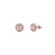 Ted Baker Soletia Rose-Gold Solitaire Sparkle Halo Stud Earrings - Rose Gold