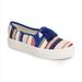 Kate Spade Shoes | Keds X Kate Spade Decker Too Fringe Striped Sneaker Size 7.5 | Color: Blue/White | Size: 7.5